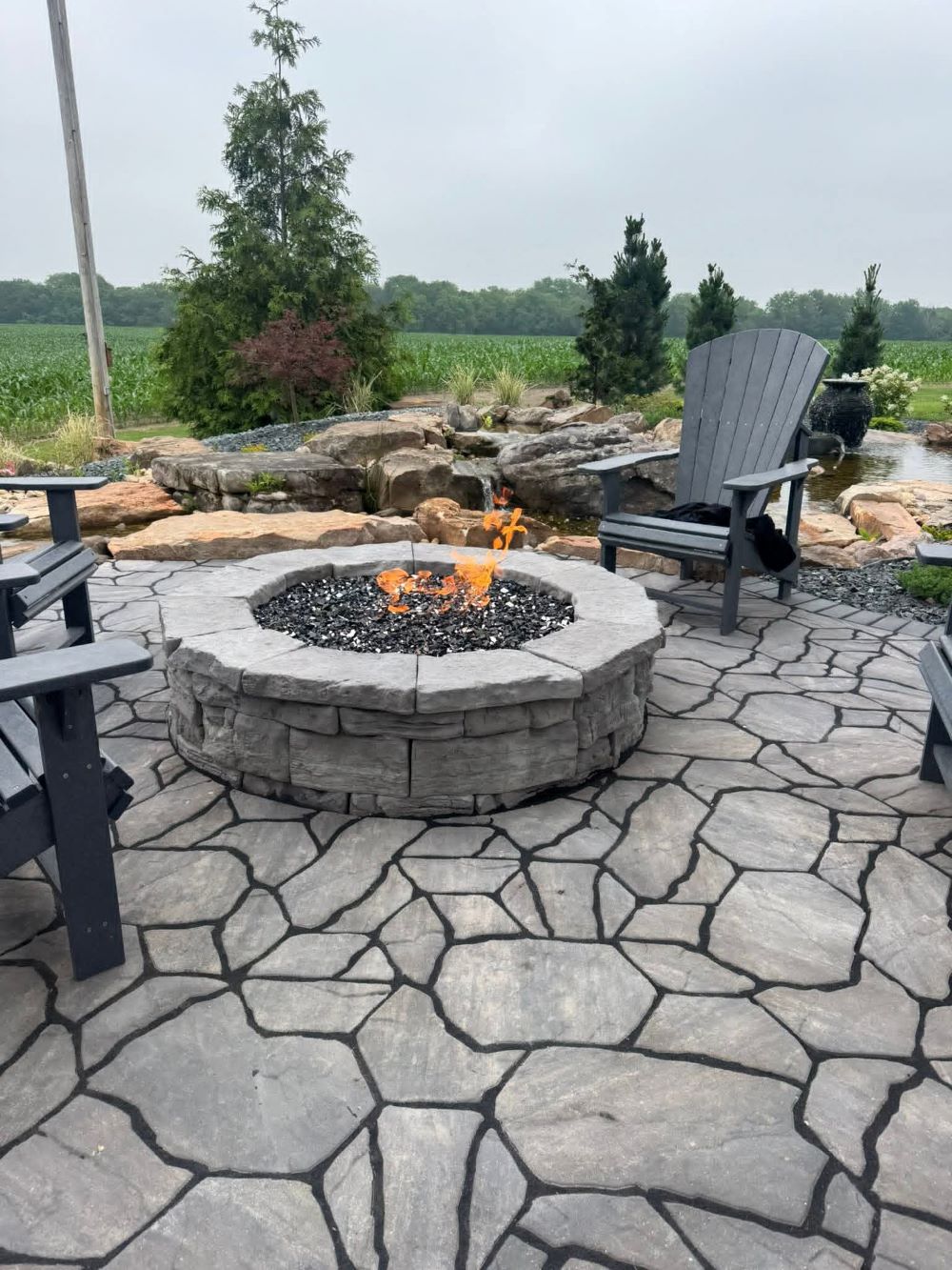Custom Fire Pit Installation & Outdoor Fireplaces - Muscatine, IA
