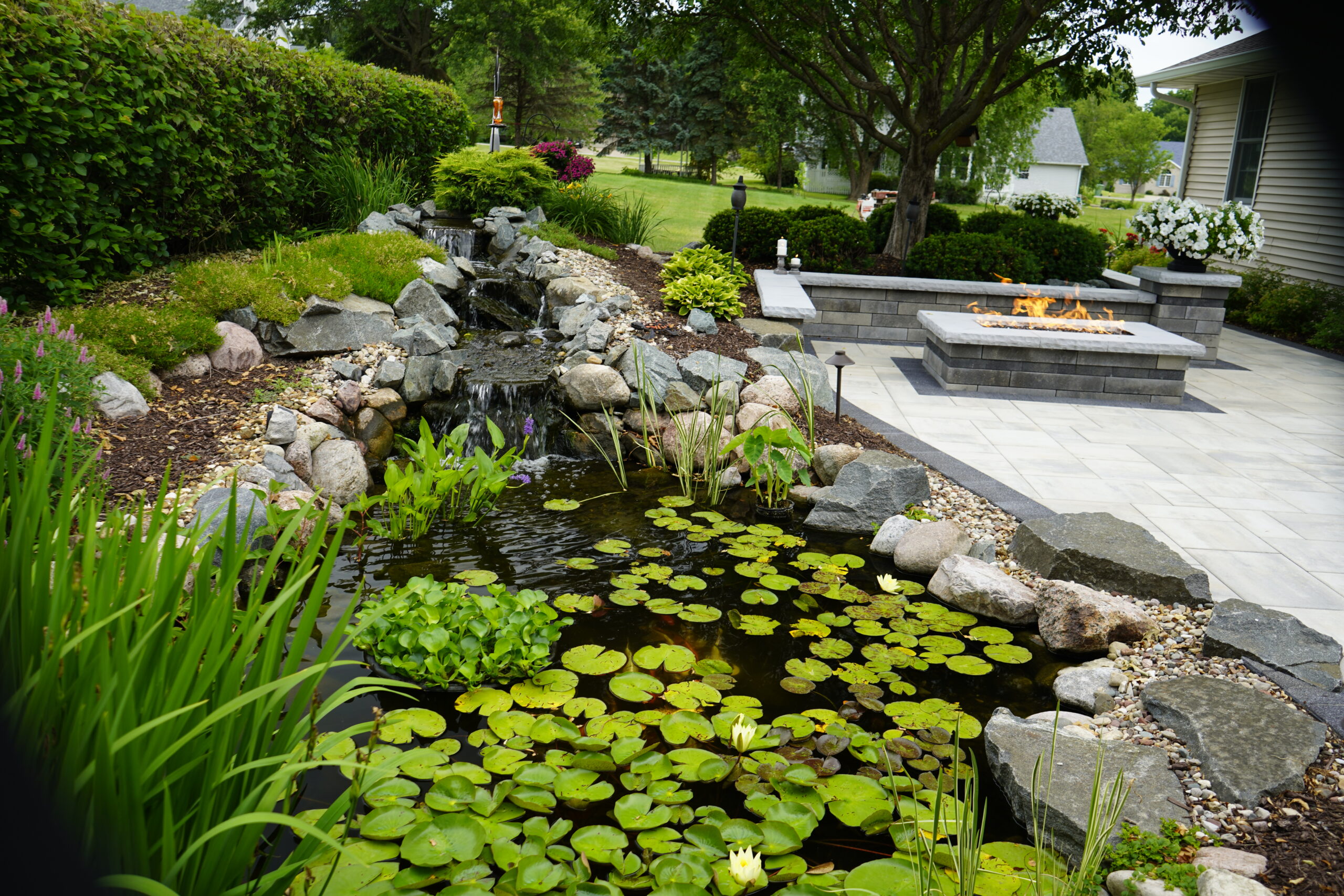 Pond Installation - Eastern Iowa Landscape Services, LLC